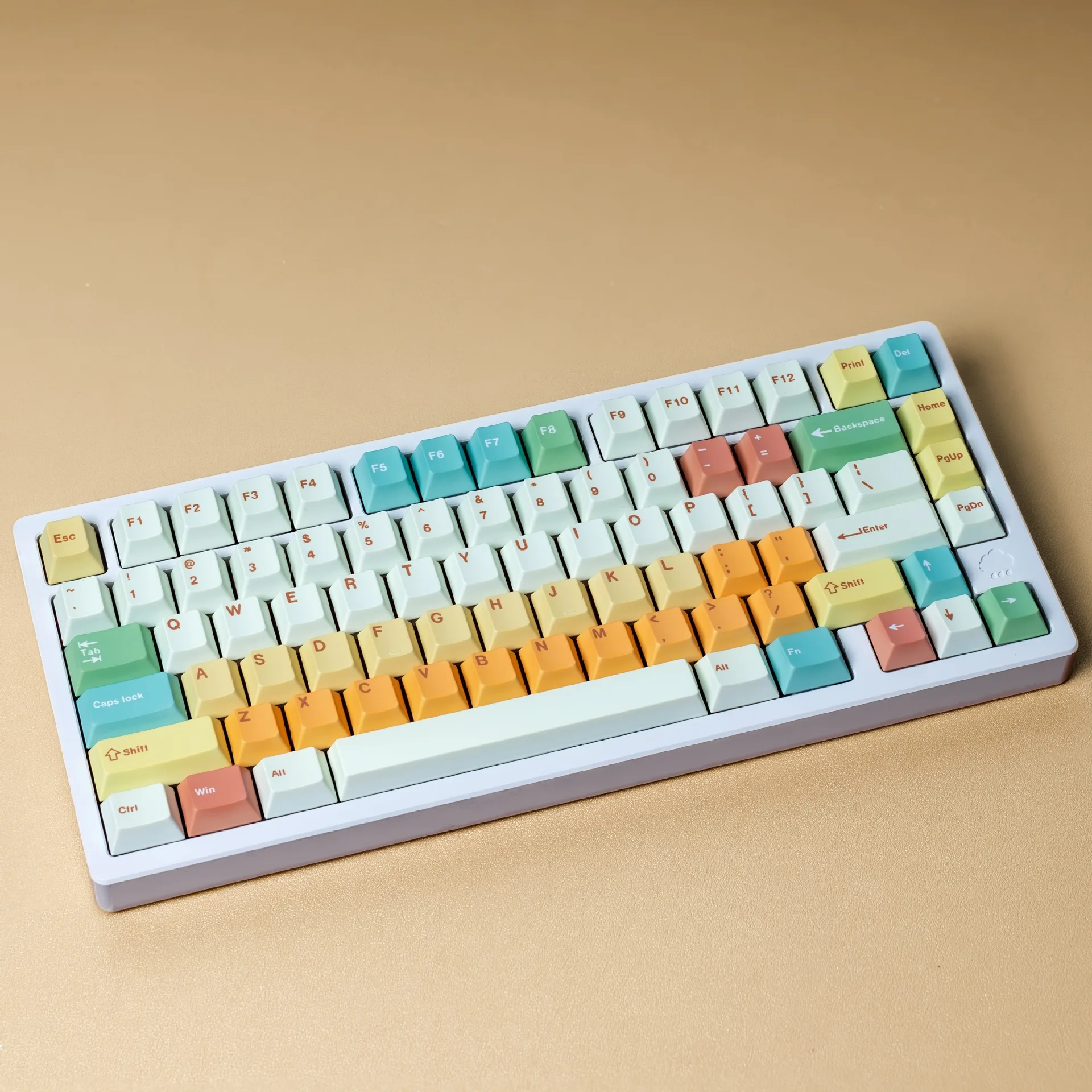 143 Keys Creative Candy House PBT Keycap Profile PC Gamer Key Caps for Gaming Mechanical Keyboard EN/KR/FR/DE/ES/JP Accessories
