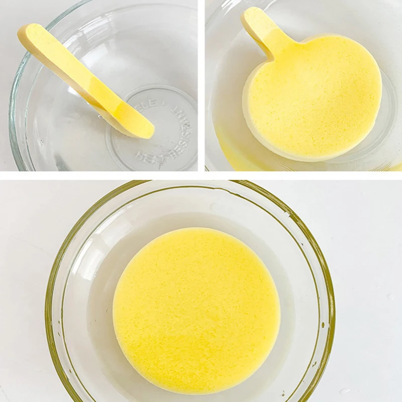 

50pcs Comp1.ressed Face Wash Wash Face Sponge Clean Face Disposable Powder Puff Face Cleansing Cotton Pad Cleansing Beauty Strip