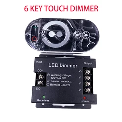 Faretto a LED Touch Dimmer RF Wireless Dimmer Control lampada telecomandata con regolazione dinamica della luminosità monocromatica 12V 24V