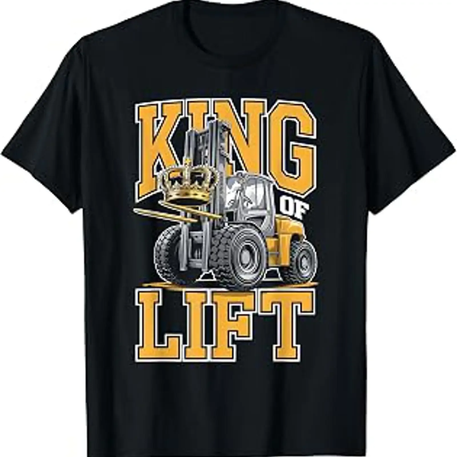 Forklift Operator King of the Lift Driver T Shirt vintage Washed Comfortable graphic Breathable Unisex streetwear Stylish