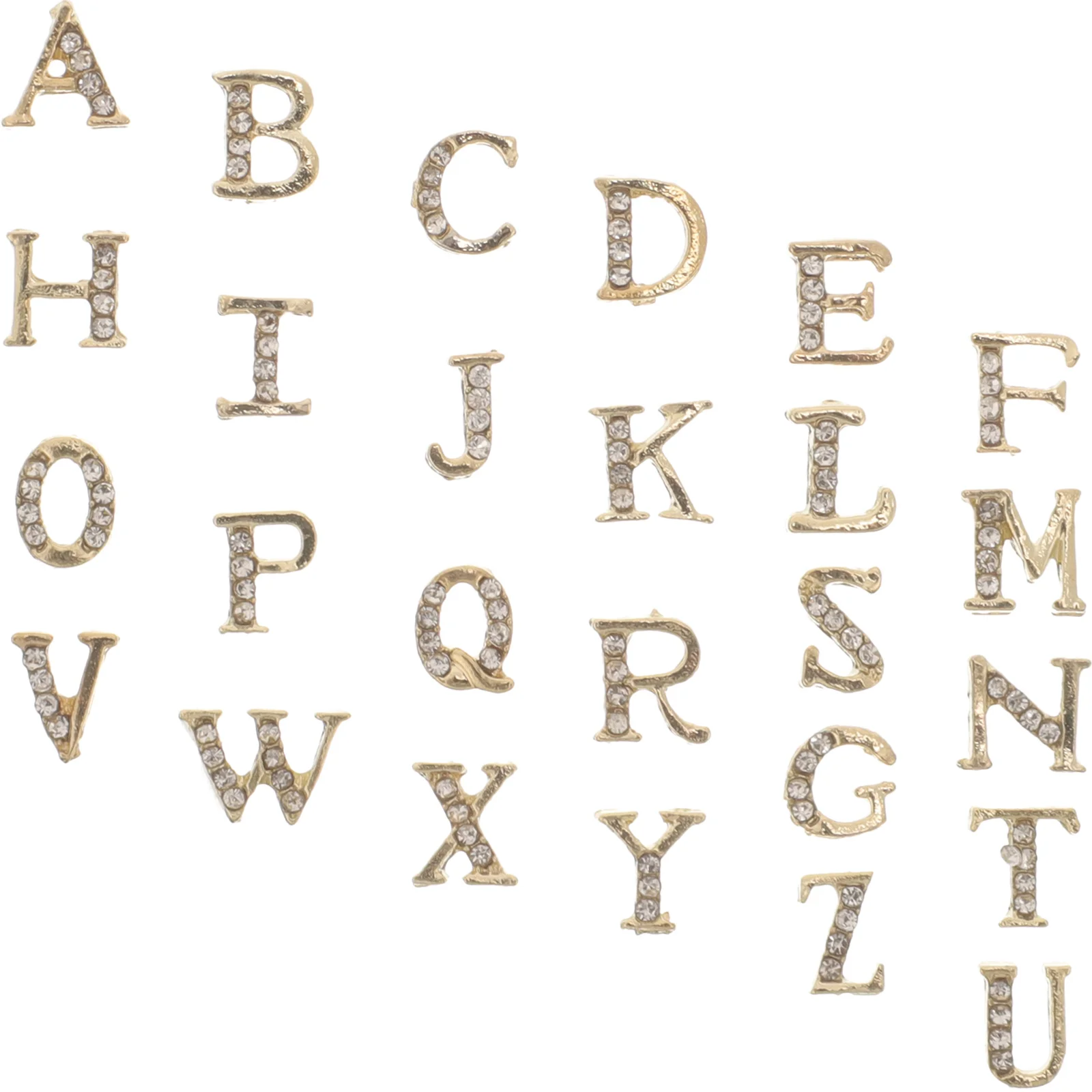 

1Set Letter Nail Charms Exquisite Packaged Women Manicure Ornaments Fade Resistant Nail Art Decor Small Gems for Special
