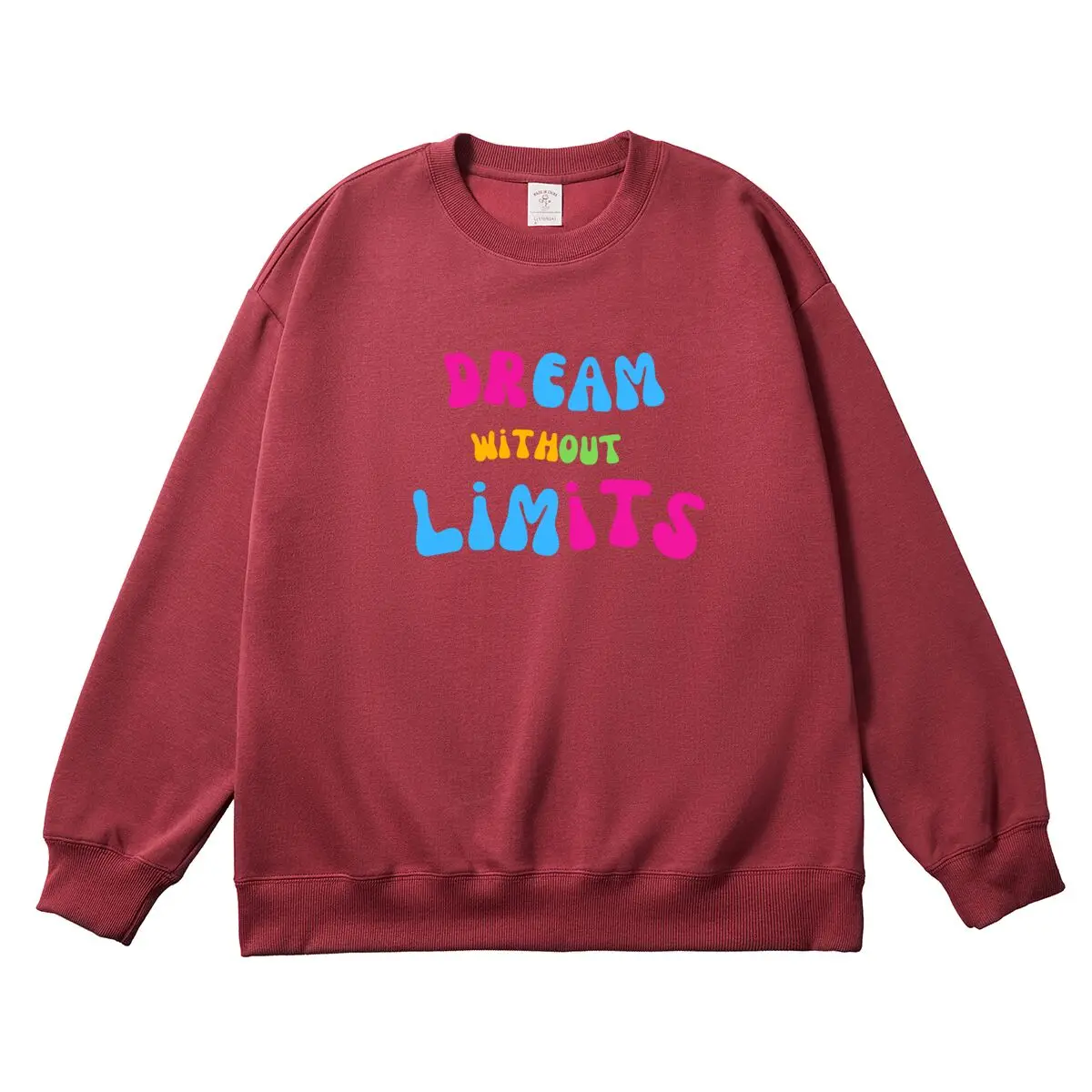 Oversized Pullover for Women Colorful Graphic Woman Tops Women's Sweatshirt Round Neck Long Sleeve Autumn Thick Clothes