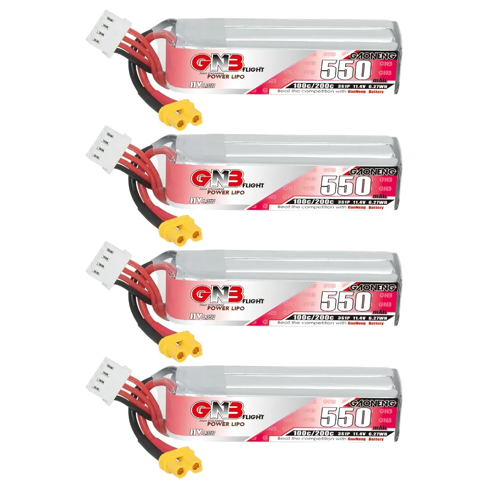 GNB 3S 550mAh 100C/200C 11.4V Lipo Battery Rechargeable Battery For RC Car Boat RC Helicopter Quadcopter FPV Racing Drone