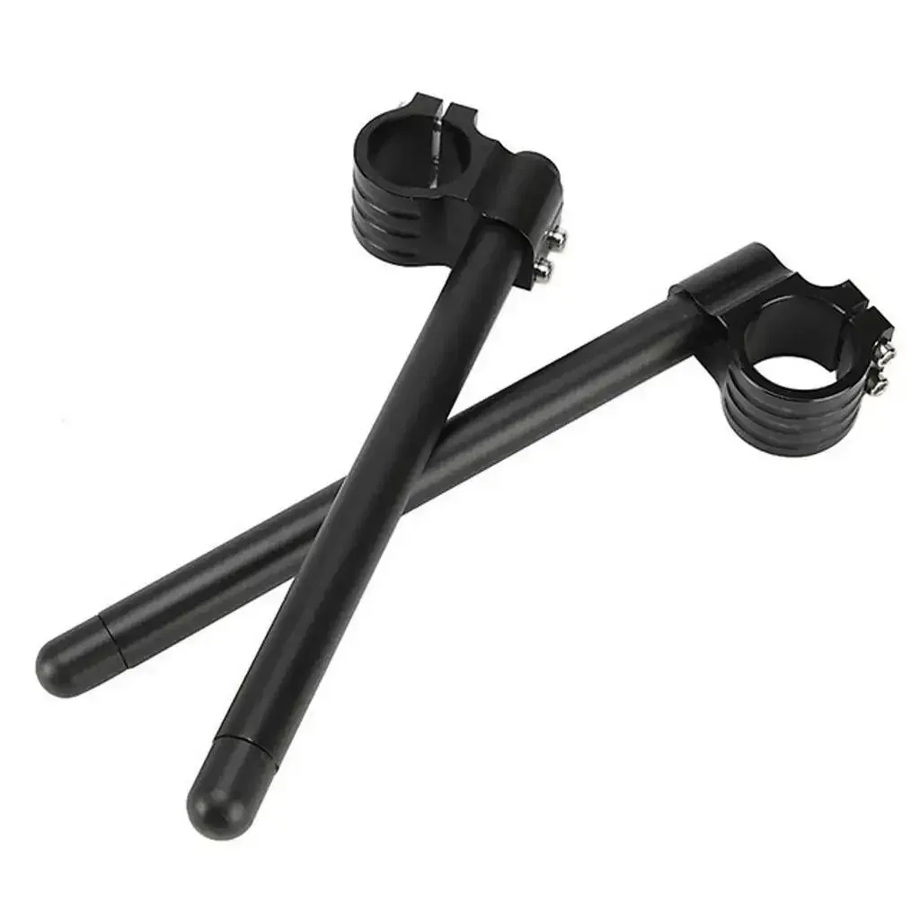 2 x Handlebars Aluminum Motorcycle CNC Clip Racing Grip Fork Handle 35mm/37mm/38mm/39mm/41mm/43mm/45mm/48mm/50mm/51mm