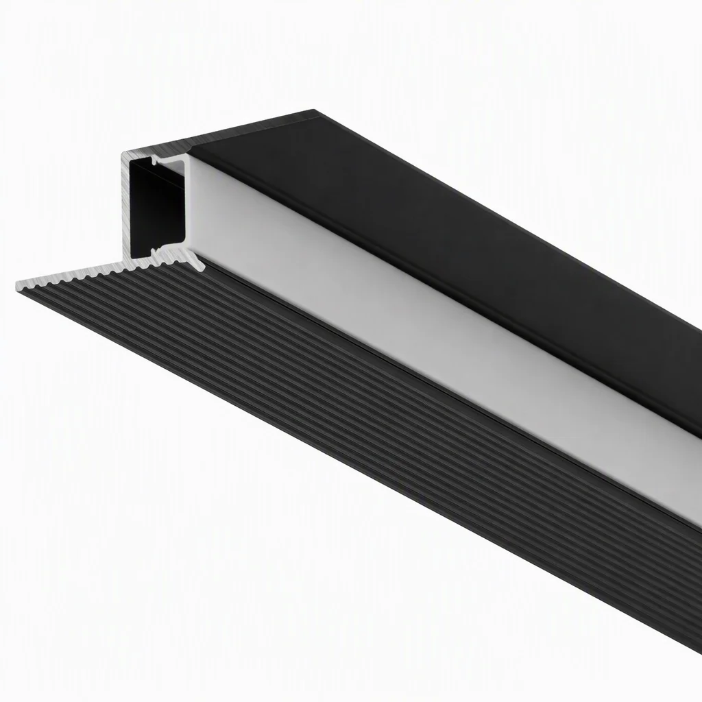 10 Pack Gypsum Board LED Shadow Light Channel with Milky Diffuser, Seamless Ceiling-Wall Edge Trim Profile for Standard Drywall Plasterboard, Recessed Embedded LED Strip Lighting Molding for Interior Home Decor(No LED Strip Included)