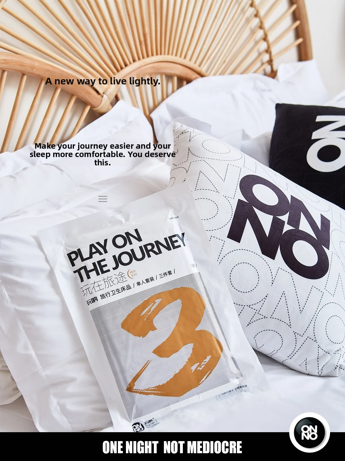 

Disposable Bed Linens ONNO Travel Hotel Use Dirty Proof Bed Sheet Cover Pillowcase Three Piece Set Four Piece Set Outdoor Cam...