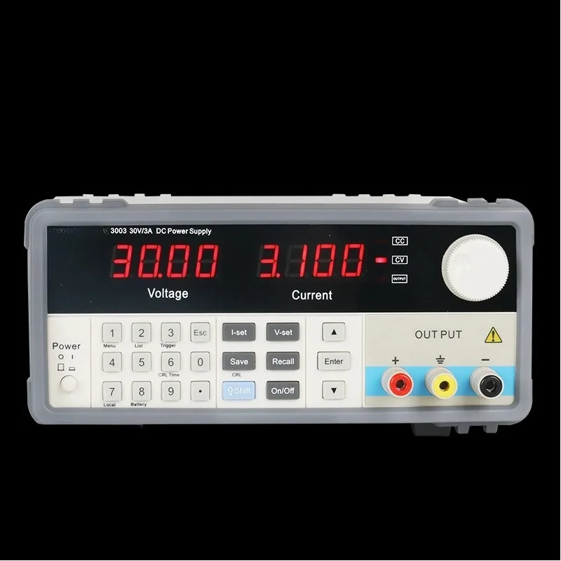 Linear DC Power Supply 30V 3A Digital Knob Adjust 10mV 1mA Resolution