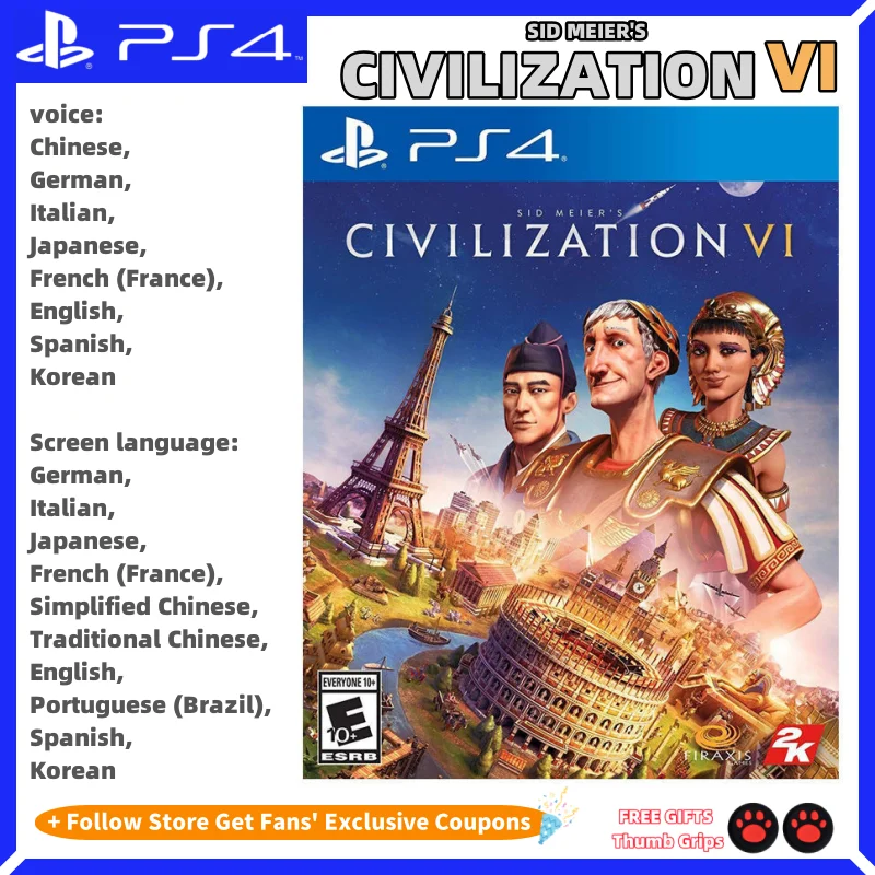 

Sony Playstatio4 PS4 Genuine New Game CD Sid Meier's Civilization VI Playstation 4 Game Card SONY Ps4 Games Civilization VI