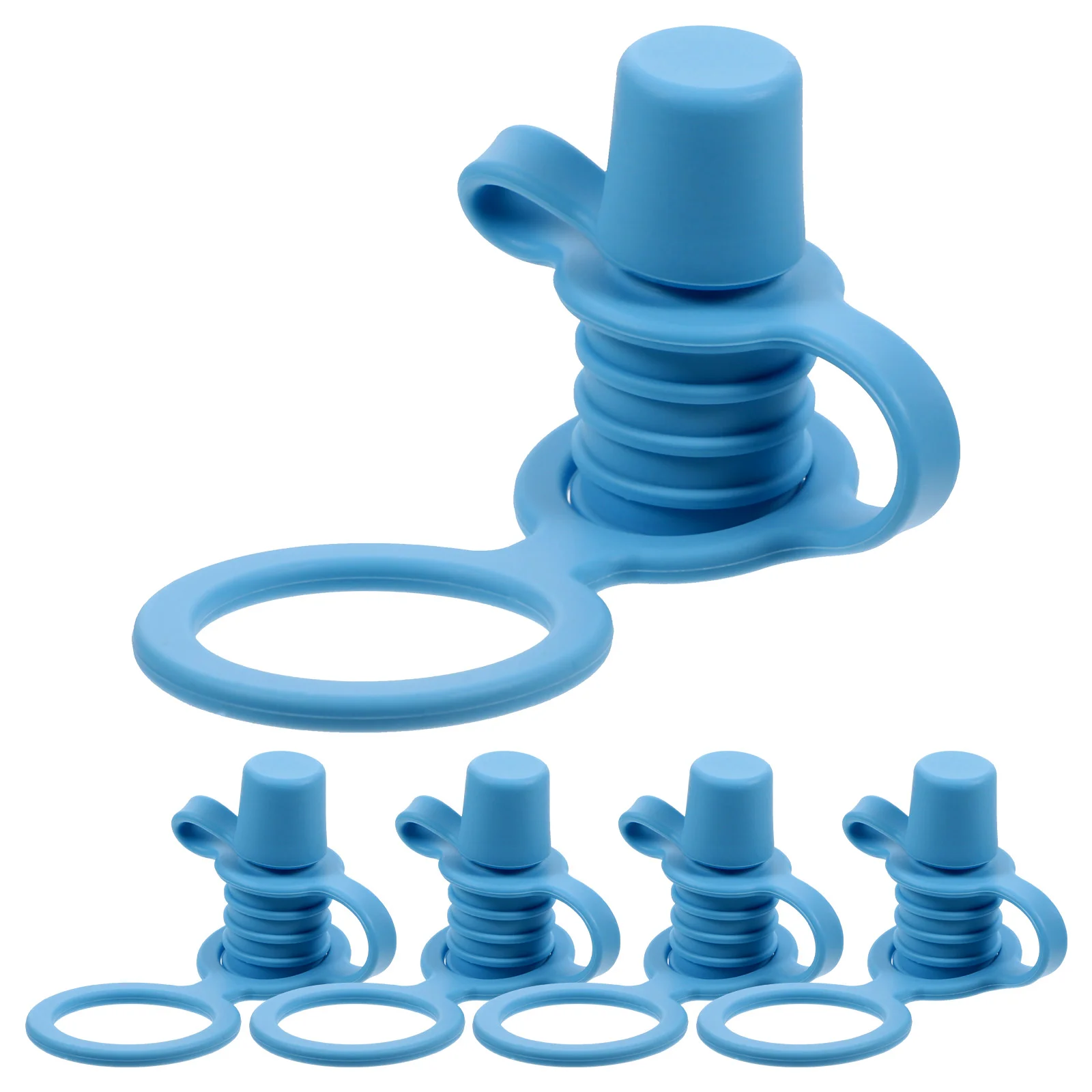 5 Pcs Children Water Bottle Tops Bottles Spout Replacement Silicone Caps Toddler Milk Kids Adapter for