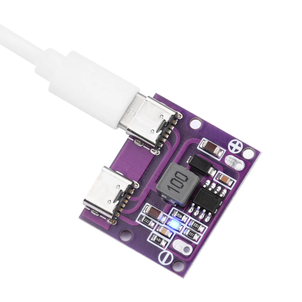 DC6V-36V Naar 5V 2a Dual Type-C Interface Step-Down Module Opladen Power Adapter Buck Module