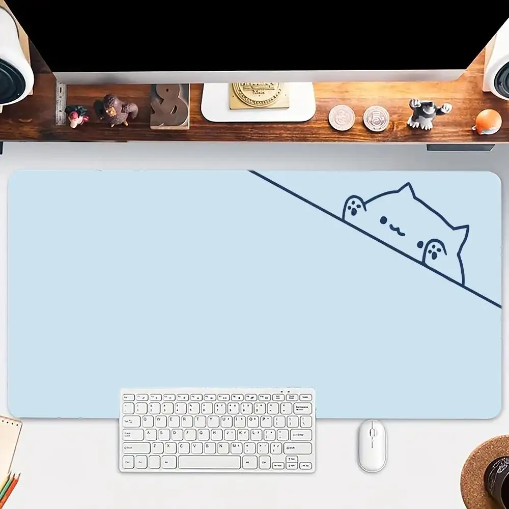 

Cute kawaii cat simple Mouse Pad Large mouse pad, desk pad, anti slip base, washable for office and home use