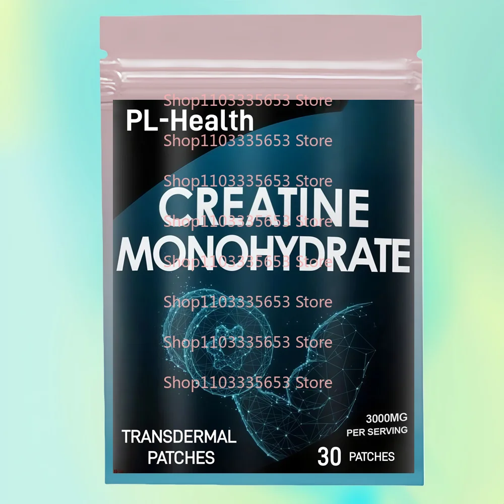 

30 Patches Creatine Monohydrate Transdermal Patches Support Muscle Growth, Strength, Recovery, Cognitive Health & Memory