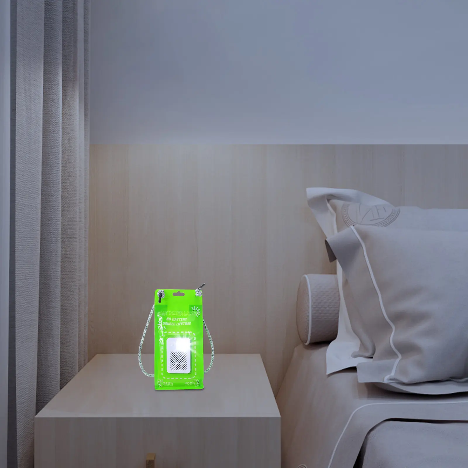 Salt Water Powered Portable Lantern 3 LED 50 Lumens Emergency Lighting for Home Outdoors Power Outages Tent