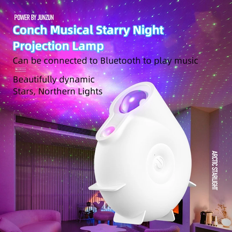 

Bluetooth stereo Northern Lights Star Projector Bedroom Night Lights Ambient Decoration For Bedroom Party Bar