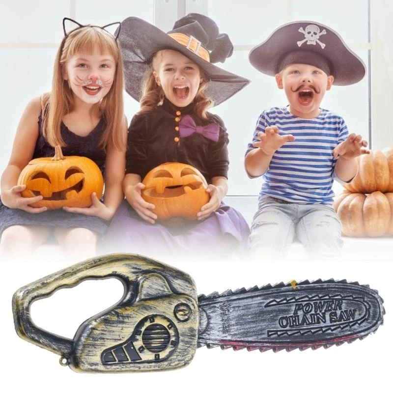 

Faux Electric Chainsaw Props Toy Halloween Costume Accessories For Horror Parties Cosplay Event Stage Show Dressingup A2UB