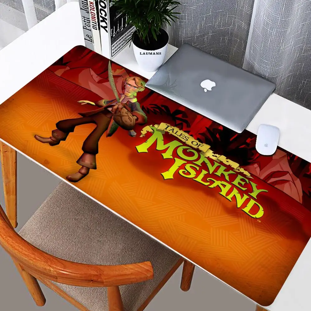 Gaming Mouse Pad Monkey Island Xxl Keyboard Gamer Cabinet Mat Mats Accessories Anime Pc Cabinets Mause Computer Desks Games Desk