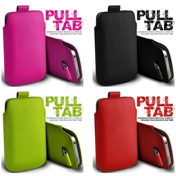Pull & Push Tab Leather Case For Xiaomi Redmi Note 13 4G 5G Phone Case Pouch Bag For Xiaomi Redmi Note 13 Pro+ Cover Pure Color