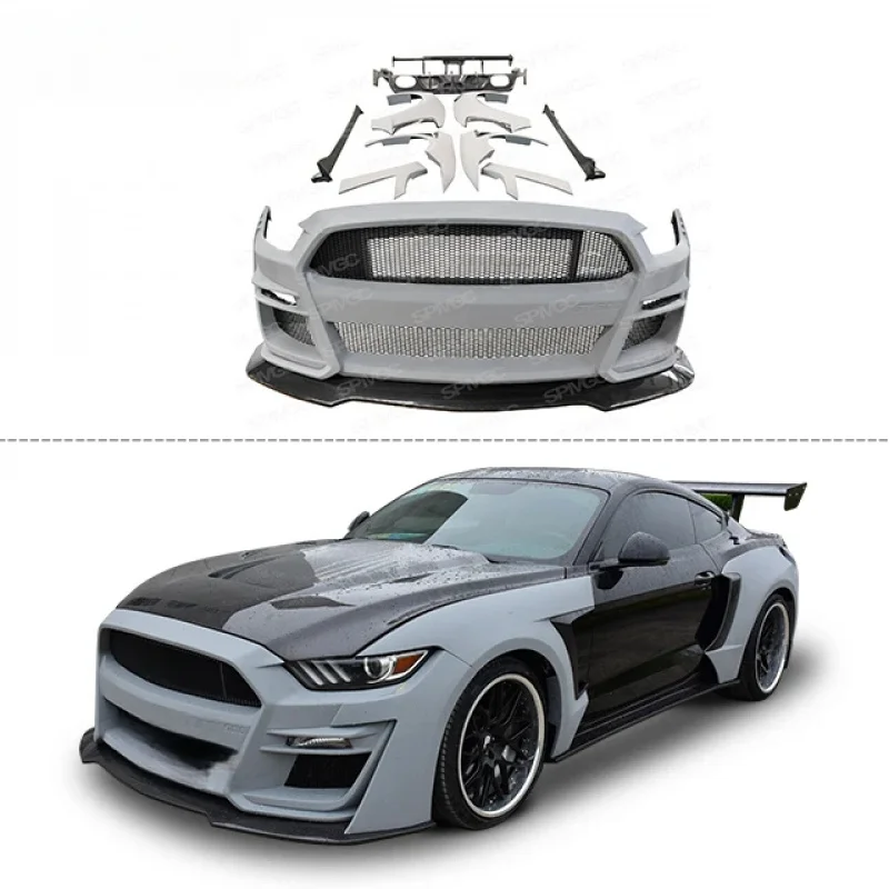 

High Quality Carbon Fiber Front Engine Hood Bonnet for Mustang 2015-2017