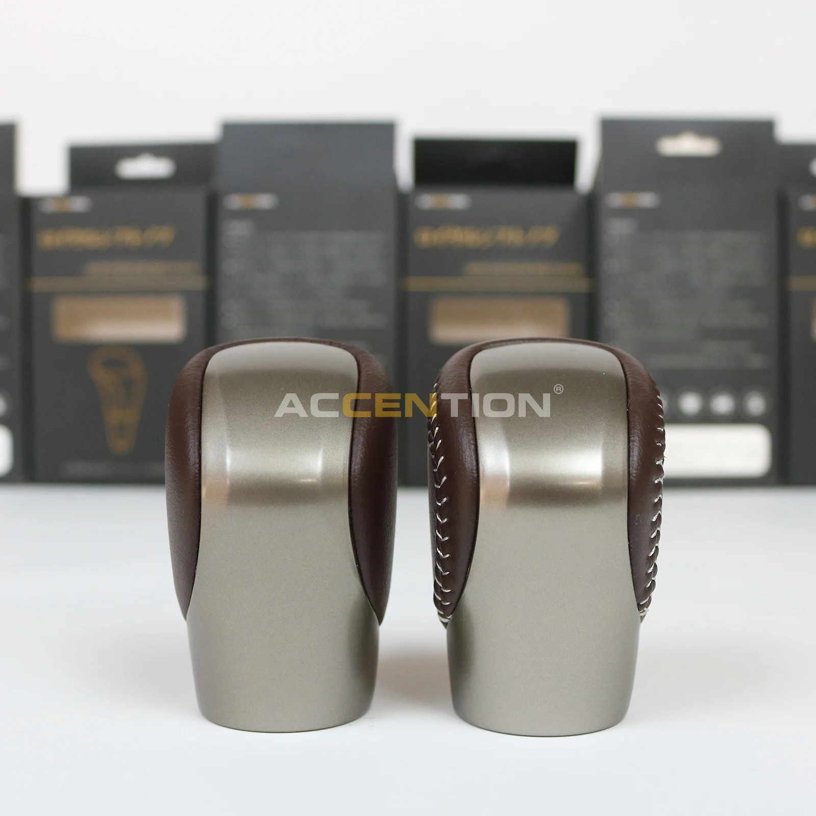Brown Leather Gear Shift Knob For Lexus ES GS-450H GX IS-300 NX-300H RC-300 RX-350 2015-2021