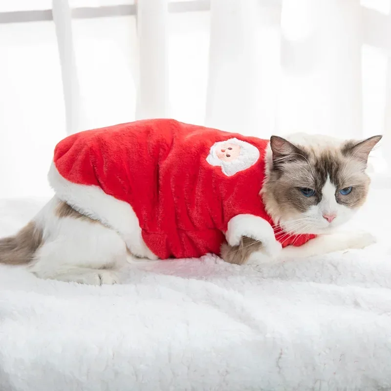 Soft Thicken Pet Clothes, Faux Rabbit Fur Pet Clothing, Warm Cat Accessories, Monochromatic Plush Dog Vest, Pet Supplies, Winter