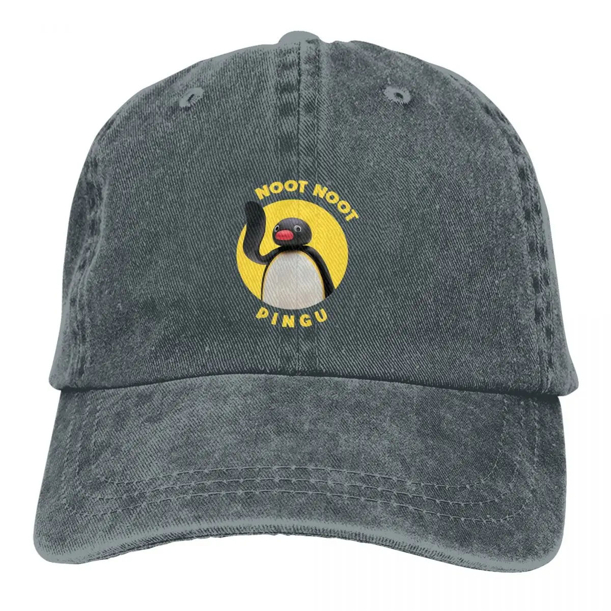 

Yellow Baseball Cap Men Hats Women Visor Protection Snapback Pingu Noot Noot Caps