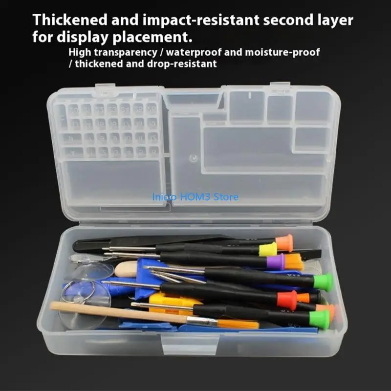 A5YD Industrial Tool Storage Organizers 2Tier System Clear Plastic Construction