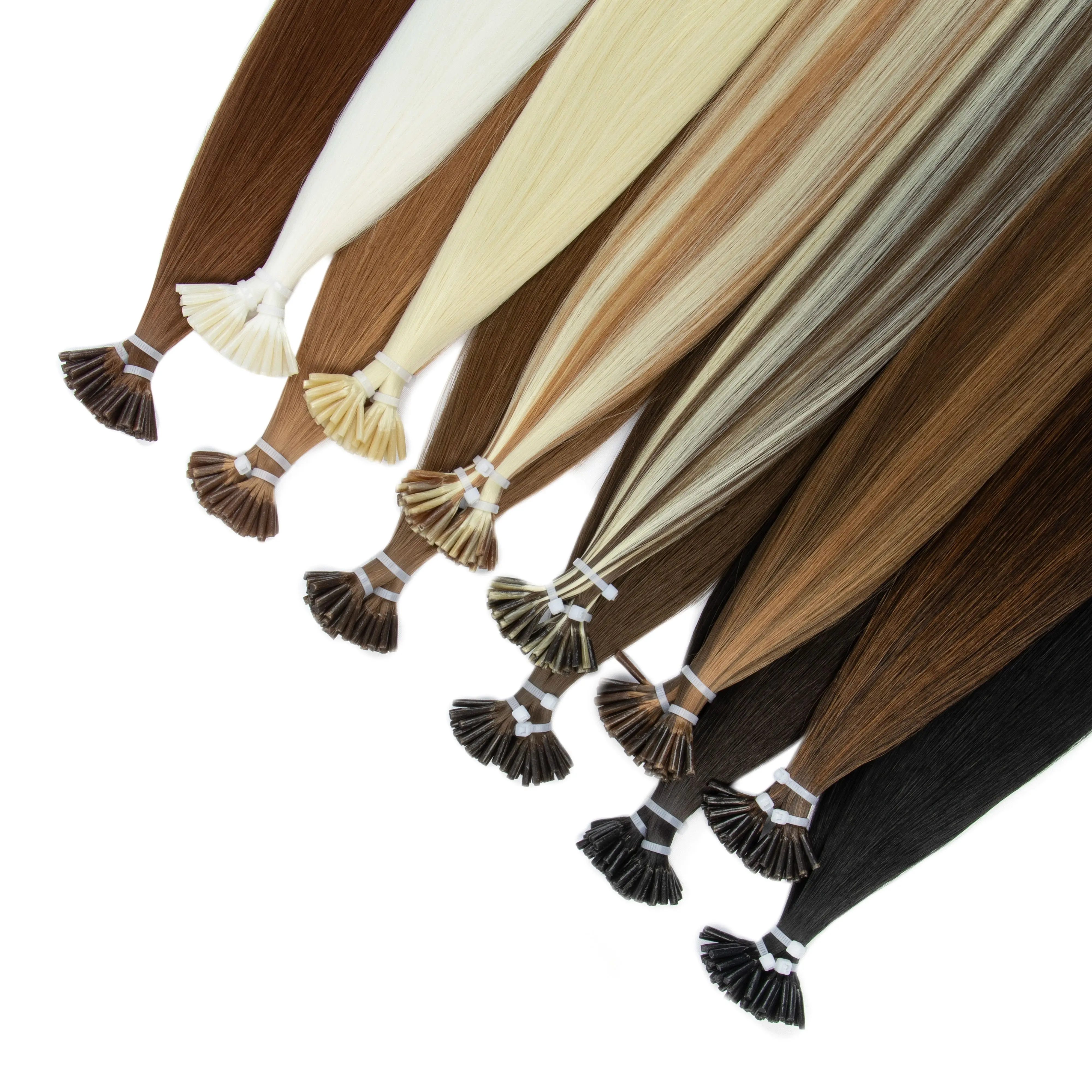 I-Tip Synthetic Hair Cold Tip Design Damage-Free Reusable Styling Hair Extensions 50g