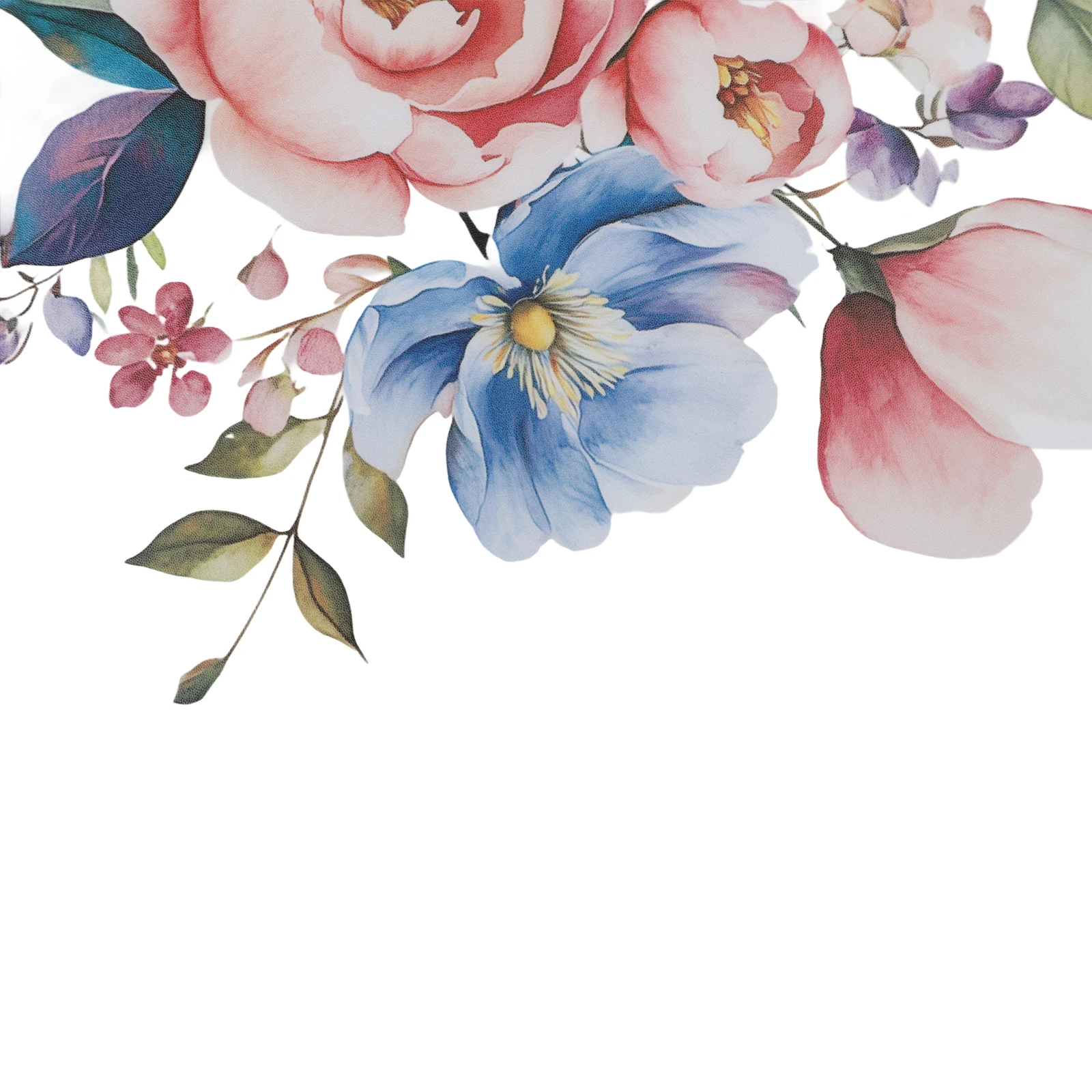 8Pcs Bathroom Toilet Stickers Featuring Vibrant Floral Patterns Removable PVC Decor for Easy Bathroom Makeover