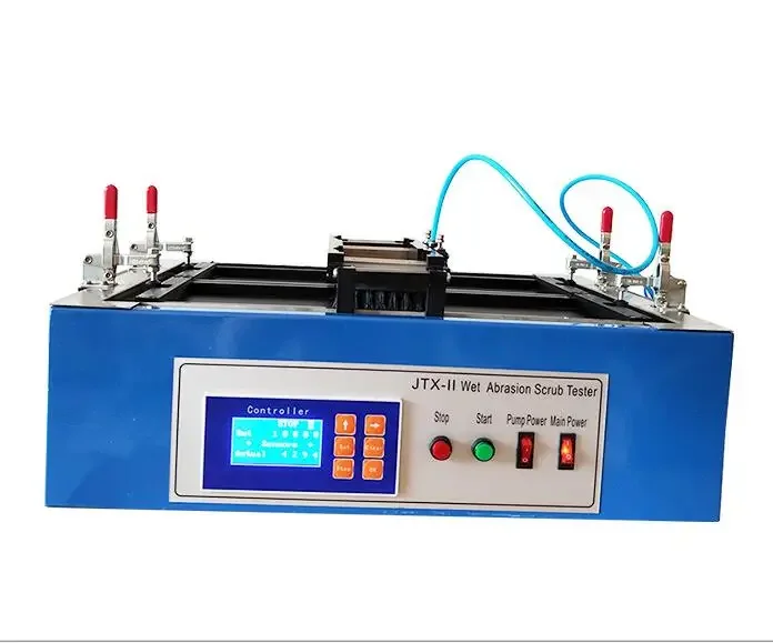 JTX-II جهاز اختبار فرك التآكل الرطب آلة اختبار قابلية الغسل لمختبر الطلاء المعماري