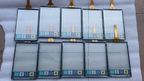 1 SZT. Juki IP420 IP-420 Ekran dotykowy szklany z kablem płaskim do przemysłowej maszyny do szycia