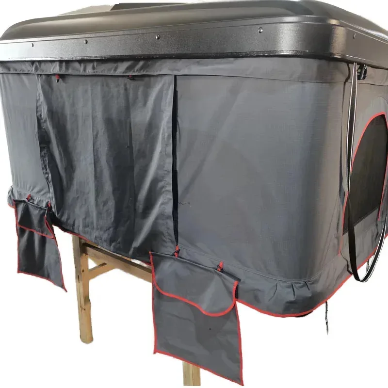 

Large Durable ABS Hard Shell Roof Top Vehicles Convenient Camping with Aluminum Pole Ox Fabric Car Rooftop Tent