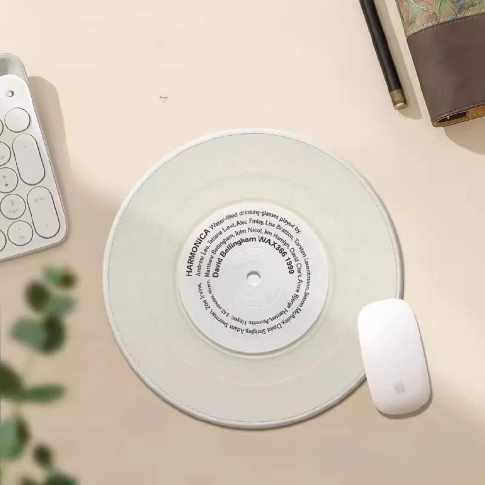 

Round Pink Mouse Pad for Girls High Appearance Level Small Creative Office Desk Mat Sliding Mouse Pad Kawaii Desk Accessories