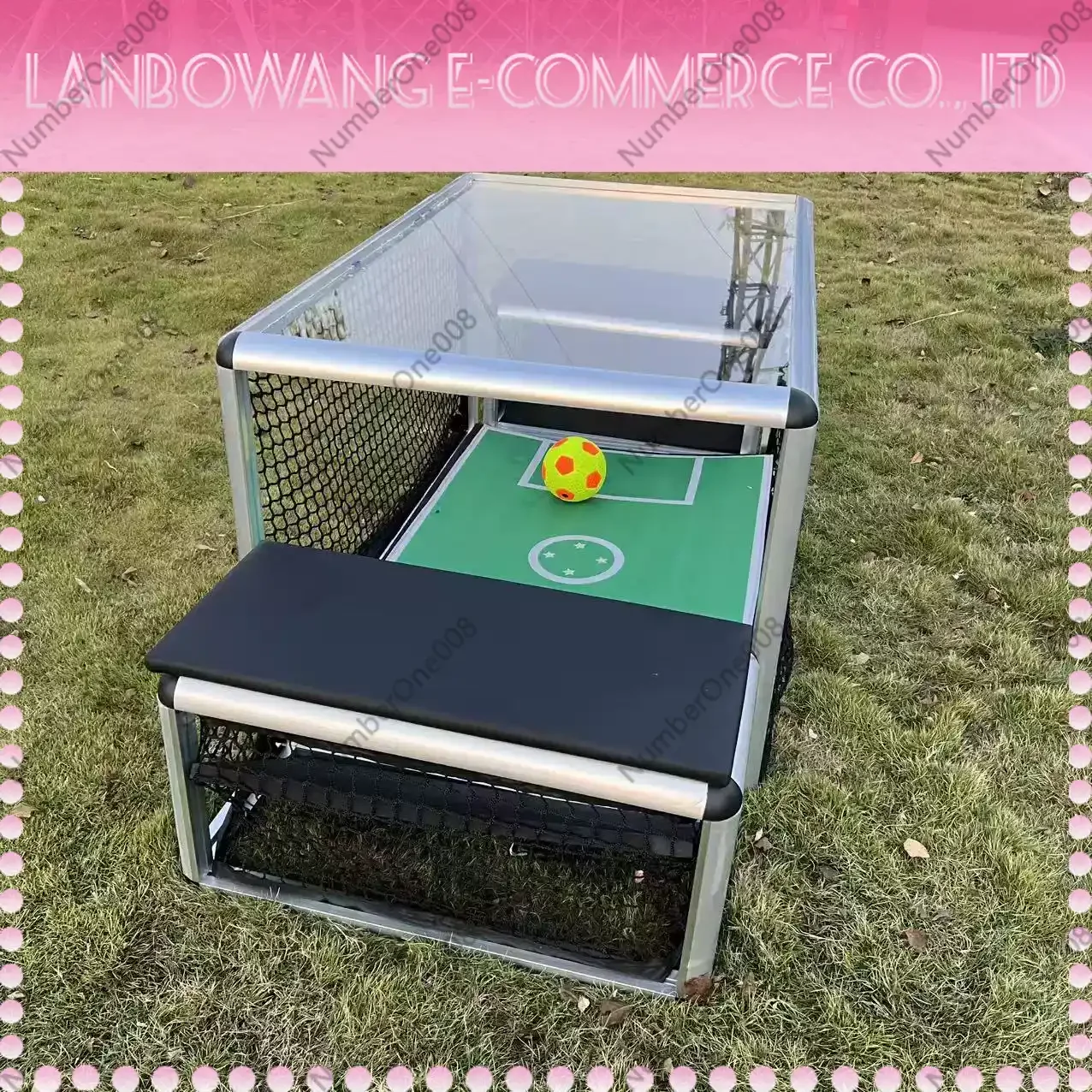 Portable Foosball Table Double Soccer Game Table with Aluminum Alloy Frame for Family