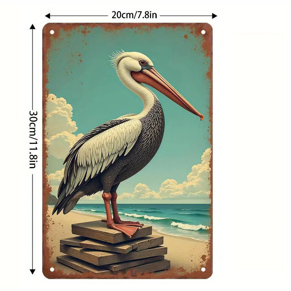 2D Flat, Surface: A 2D Flat Gift Featuring a Vintage Metal Sign with the Theme 