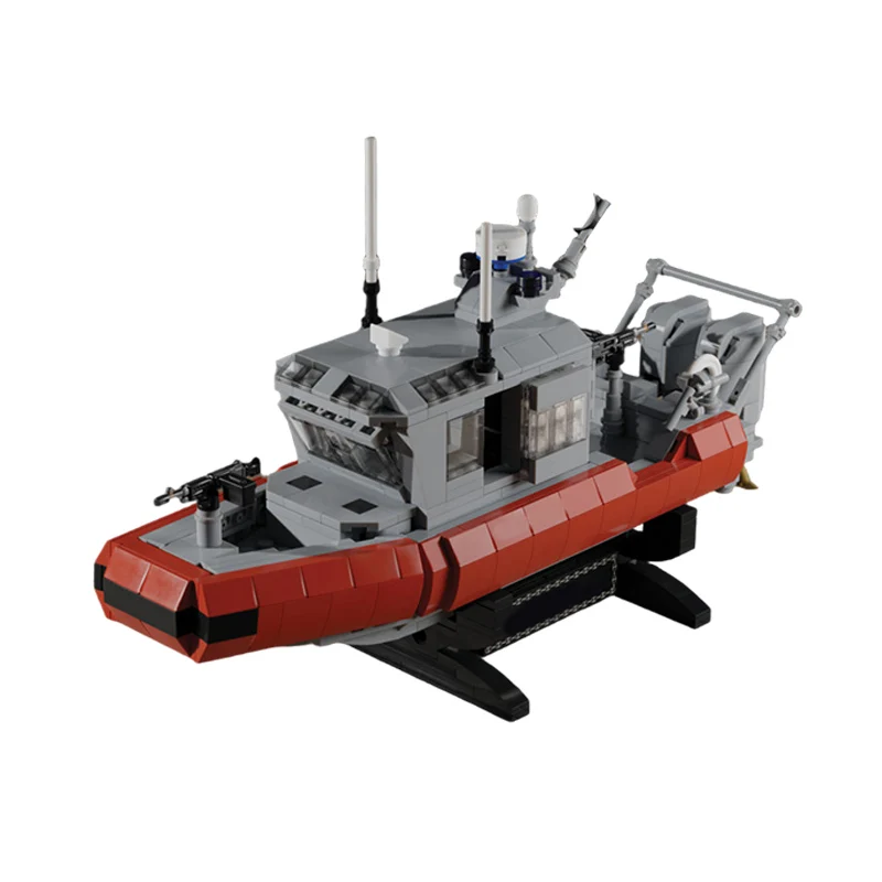 Defender Class Patrol Boat Model MOC Building Bricks War Equipment Modular Technology Gifts Holiday Assemble Children Toys Suitt