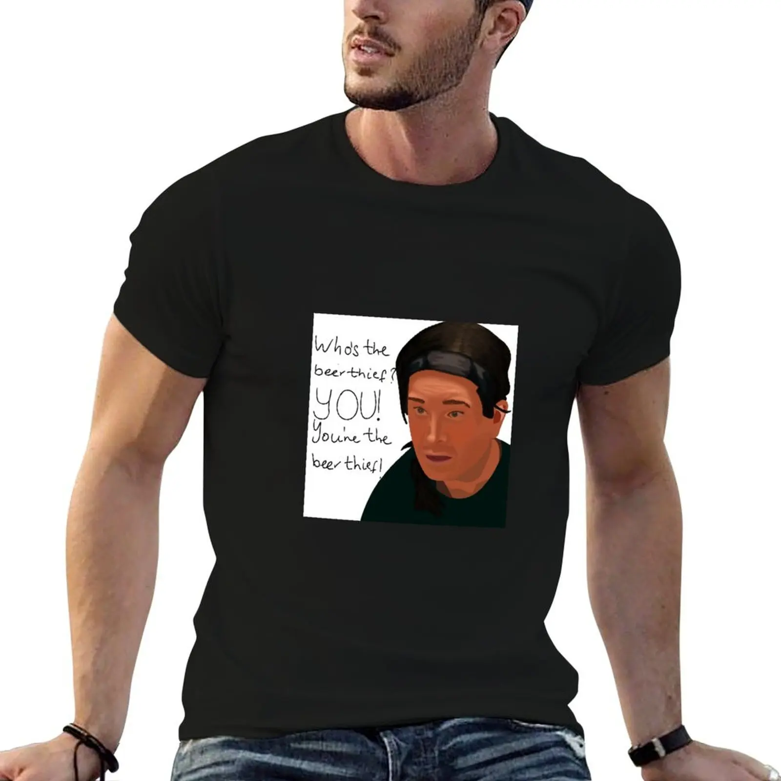 

You’re the beer thief! T-Shirt cotton t shirts man 100% man t shirt graphic T-Shirt