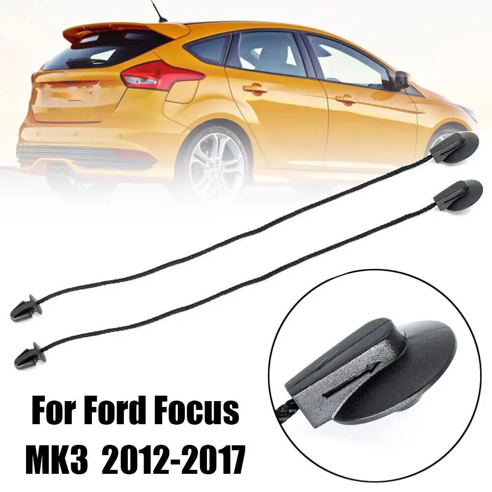 Rear Trunk Shelf String For Ford Focus Hatchback 2012-2017 1930212 Hatch Parcel Shelf Tray Cover Strap String Clip 2pcs Z9E7