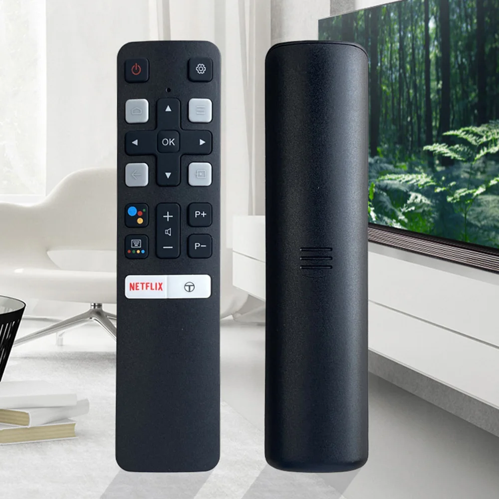 Smart TV Remote Control RC802V FUR6 FUR7 For TCL Android 49P30FS 65P8S 55C715 49S6800 43P615 55C645 Remote Controller No Voice