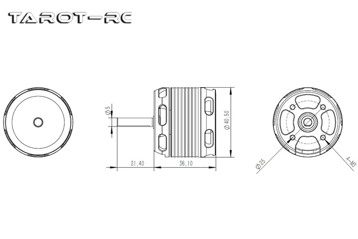 Tarot 380 X3 470 silniki śmigłowcowe 3215 920kv TL380A25