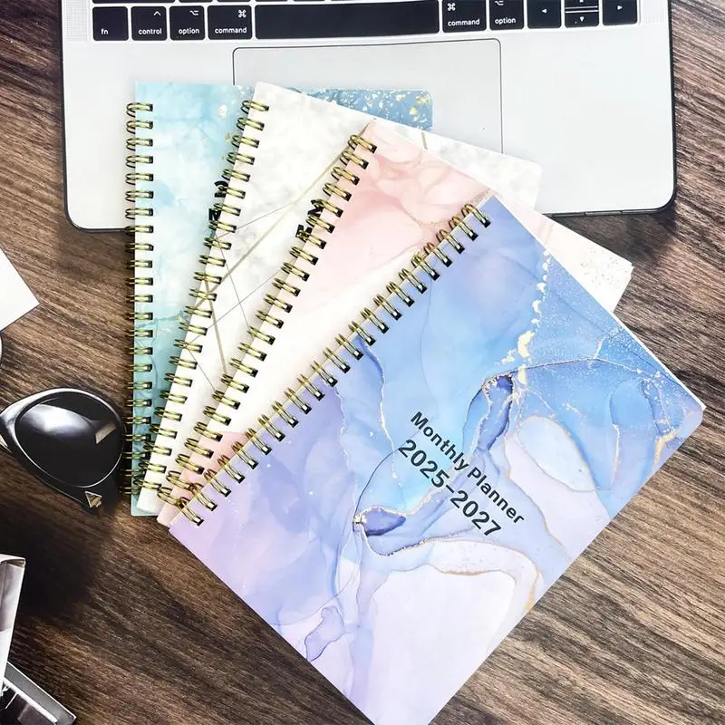 2025-2027 مخطط شهري دفتر مخطط الحياة الأسبوعية مخطط شهري حلزوني مخطط الحياة الأسبوعية للأطفال الطلاب المعلمين