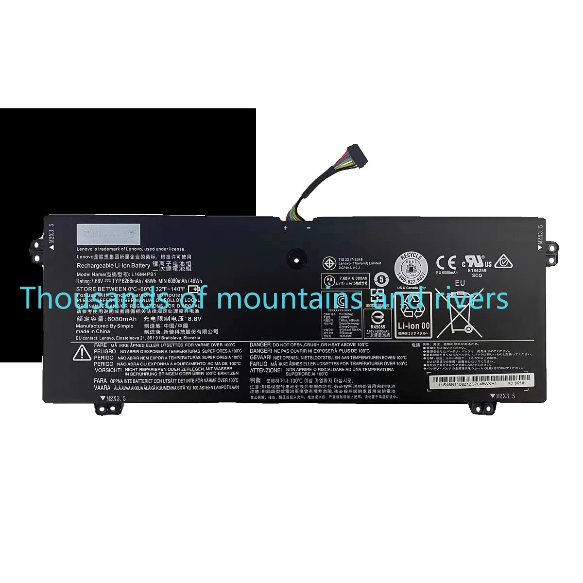 

L16M4PB1 Аккумулятор для ноутбука Lenovo L16M4PB1 YOGA 720-13IKB 13IKBR 15IKB Yoga 730-13IKB 5B10M52739 7,68 В 48 Втч L16L4PB1 L16C4PB1
