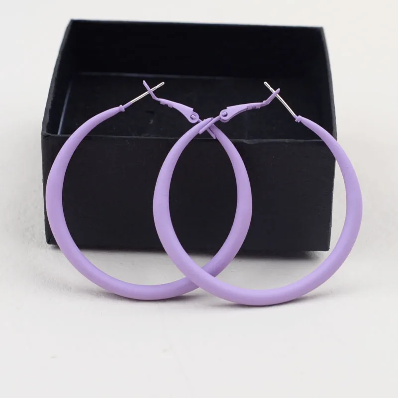 Mode Neue frauen Creolen Rot Rosa Blau Grün Glatte Schleife Ohrringe für Weibliche Übertrieben Ohr Schmuck Ungewöhnliche Ohrringe – Detail 12
