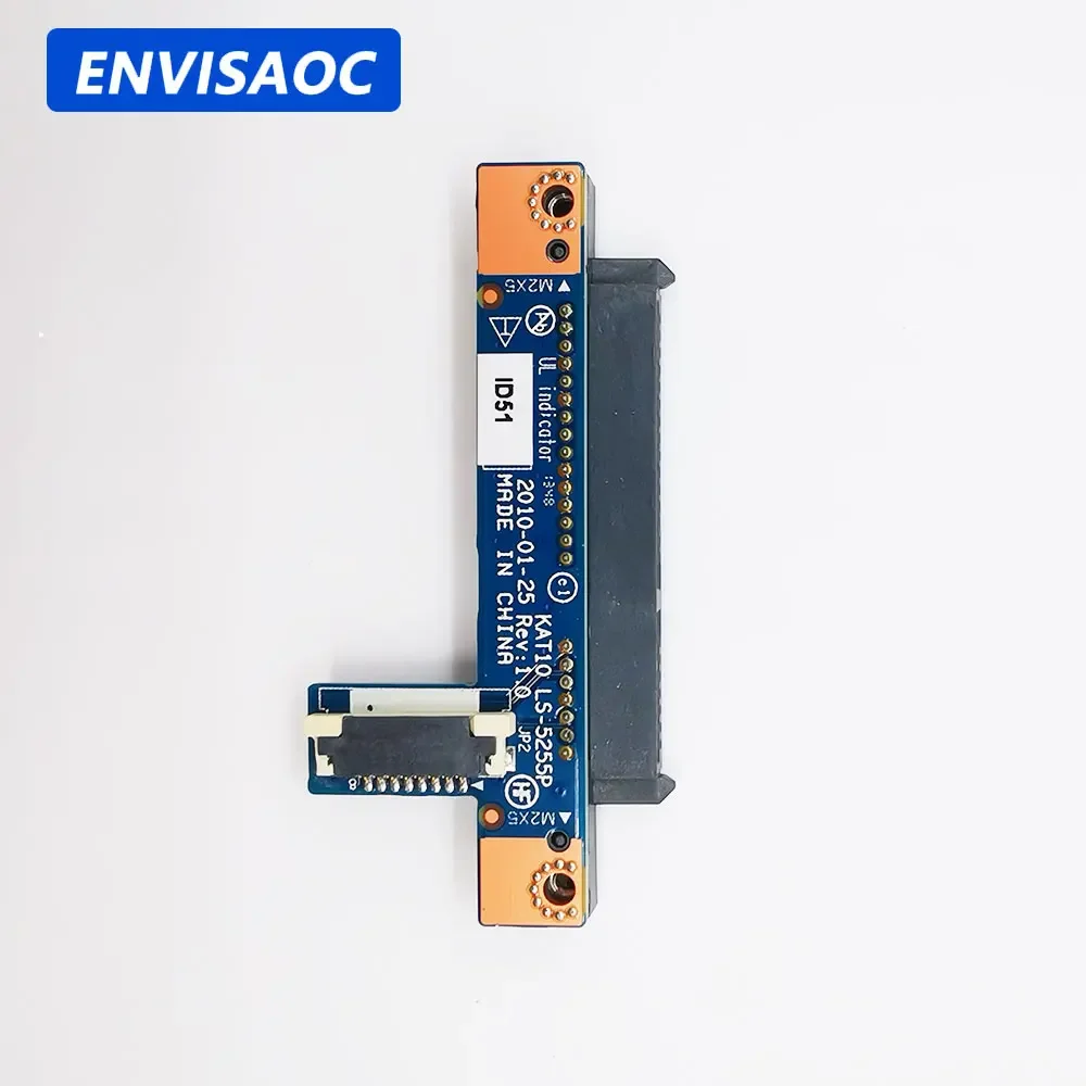 HDD SSD SATA Jack board For HP EliteBook 2540P 2540 laptop SATA Hard Drive HDD SSD Connector Adapter Jack board KAT10 LS-5255P