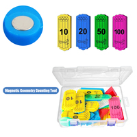 108Pcs Magnetic Geometry Counting Set With Sticks And Rings Math Learning Tools For Kids Educational Toys‌