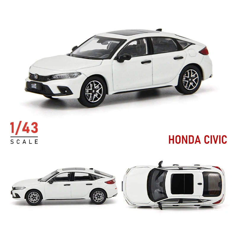 1/43 HONDA Civic Alloy Car Model diecast Metal Toy Vehicles modello di auto alta simulazione collezione di Scale in miniatura regalo per bambini