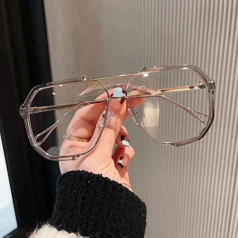 Übergroße Sonnenbrille Frauen neue einzigartige einteilige Mode Sonnenbrille für Männer uv400 Punk Brille Trend weibliche Brillen