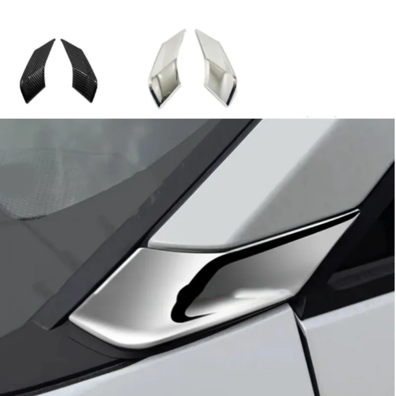 

ABS Car A-Pillar Molding Trim Frame Stick Decoration Cover Exterior Accessories For Toyota Corolla Cross XG10 2022 2023 2024+