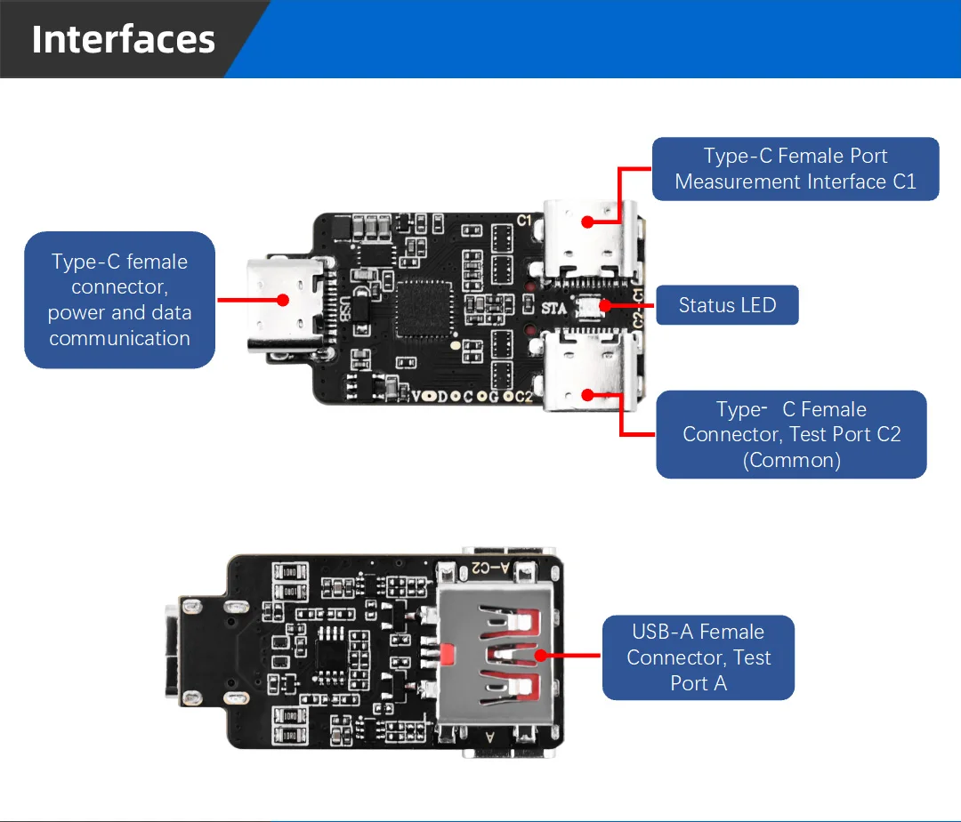ALIENTEK OA1 USB-Widerstandsmessmodul, unabhängige Drahtwiderstandsmessung mittels Kelvin-Vierleiter-Technik – Detail 2