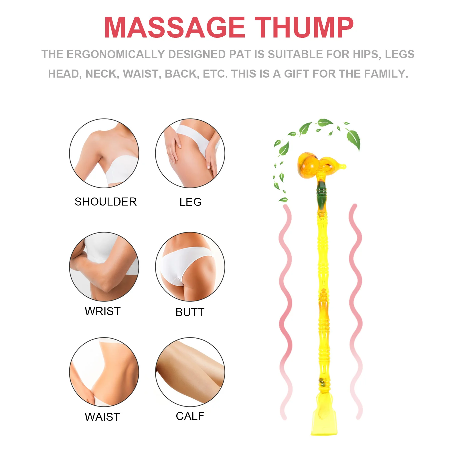 

Многофункциональный ручной молоток-массажер для тела, ног, рук, спины, расслабляющий массажный инструмент для стука, портативный ручной массажер