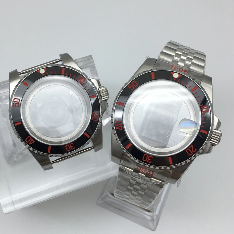 

40mm high-quality nh35 case Jubilee Bracelet sapphire glass ceramic bezel for Seiko nh35 nh36 nh38 Miyota8215 movement diver Mod